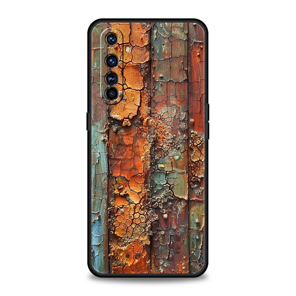 Vintage Industrial Style Rusty Case For Realme C67 C63 C55 C53 C35 C25 C21 GT 2 3 5 6 10 11 12 13 Pro Plus Soft TPU Phone Cover