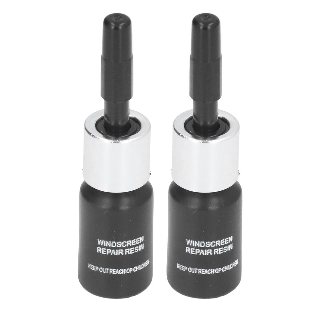 Lot de 2 liquides de réparation pour pare-brise de voiture, pour réparation de fissures, pour vitres de voiture