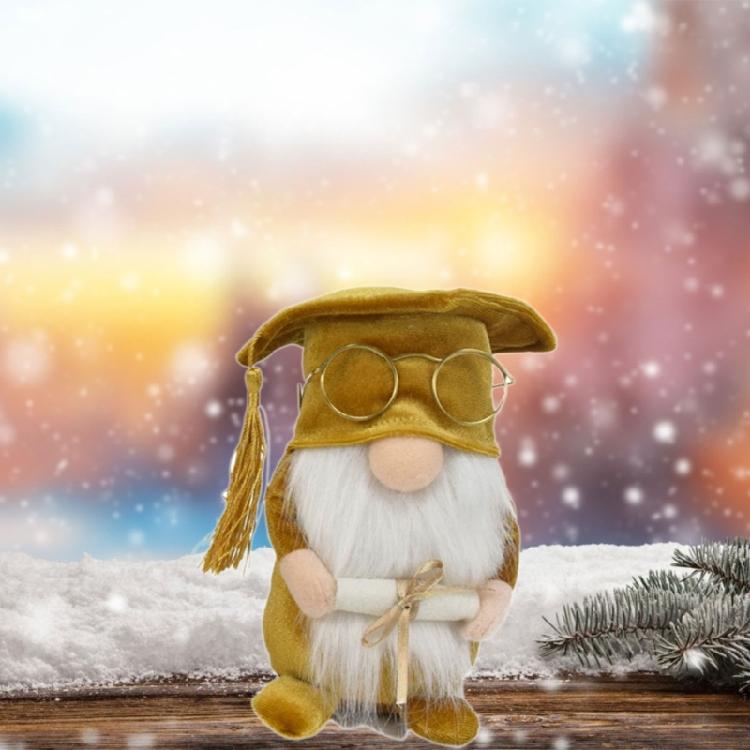 Graduation Season Gnome Doctorial Hat School Office Birthday Holiday Party