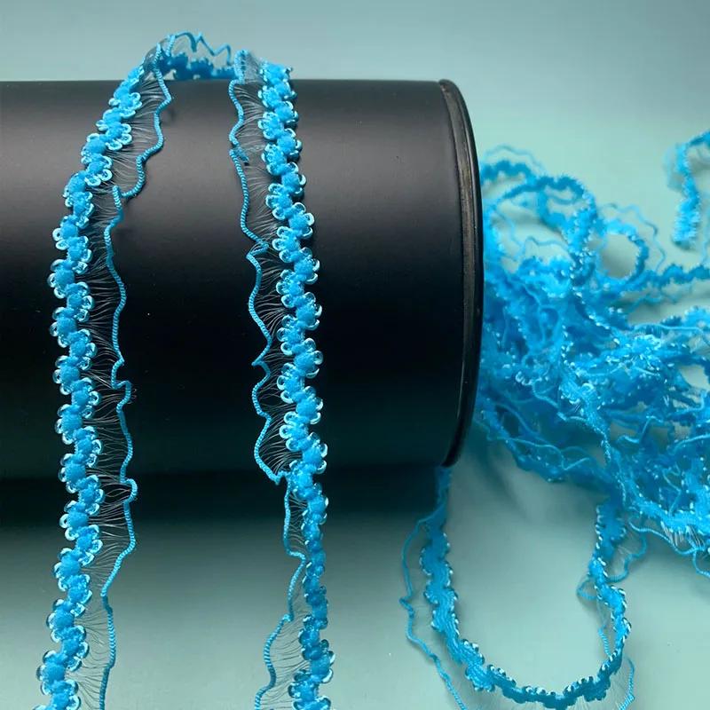 20meters/lot Elastic Colored Lace Organza Ribbon DIY Clothing Curtains Handmade Crafts Accessories Festival Gift Packaging