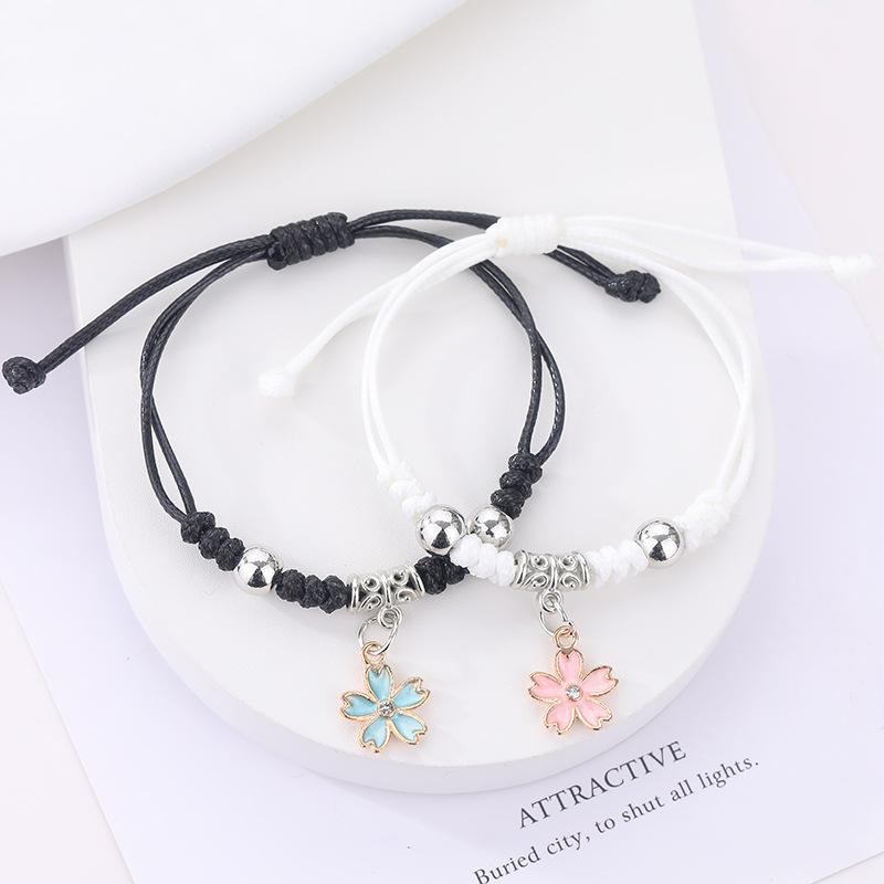 Bracciale intrecciato fatto a mano, braccialetto portafortuna, braccialetto intrecciato minimalista, braccialetto regalo colorato con apertura regolabile