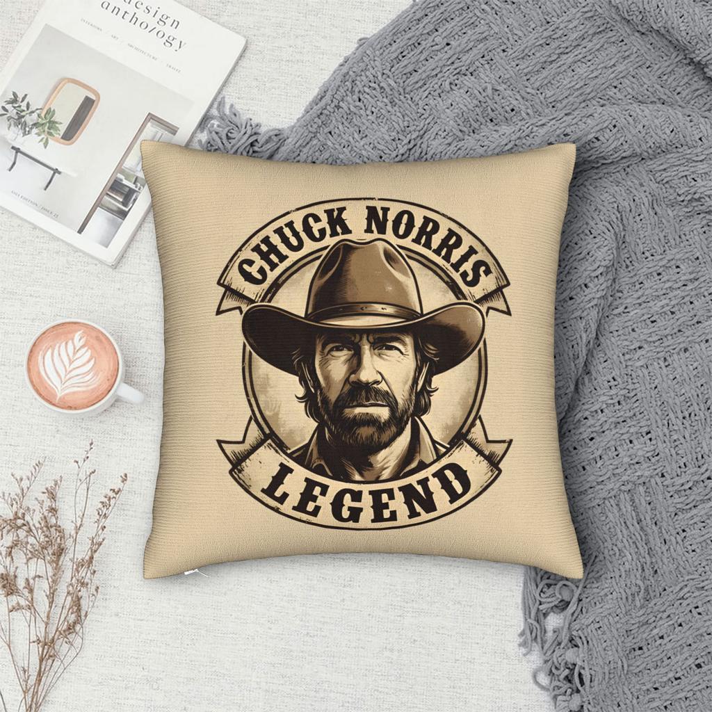 Chuck Norris Throw Pillow Cover Polyester Throw Pillow , Creative Pillowcase