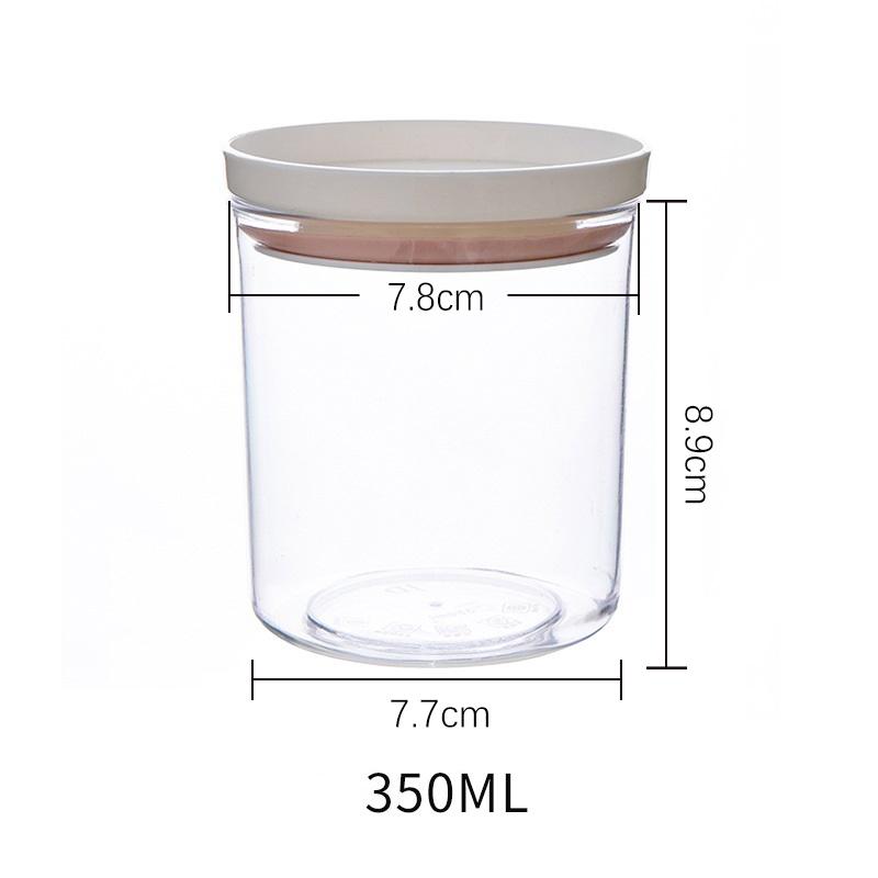 Sealed Jar Kitchen Storage Sealed Ring Bottle Food Grade Transparent Container Miscellaneous Grain Snack Storage Jar