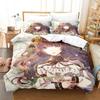 Neues Code Realize Guardian of Rebirth Bettwäscheset Cartoon Anime dreiteiliges Set Erwachsener Kind Schlafzimmer Bettbezugsets 3D Kawaii