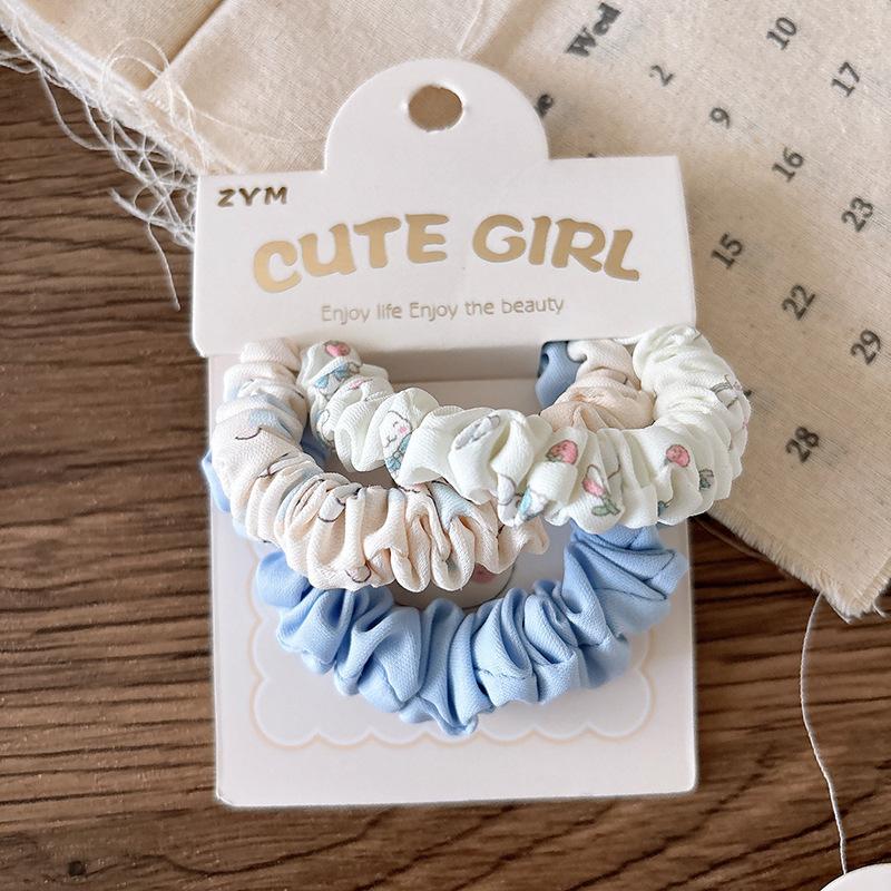 3 ks modrých elastických gumiček do vlasů pro miminko, gumičky do vlasů, dětské gumičky do culíku, gumičky, vlasové doplňky, dětské pokrývky hlavy