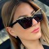 Cat-Eye Metal-Rimmed Women's Sunglasses - Trendy European/American Hip-Hop Style