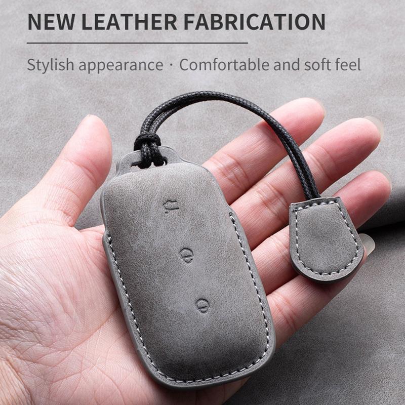 For Geely Ex5 E5 Starray Em-I Galaxy L6 / L7 Ex5 Em‑I Galaxy M9 Proton Emas 7 Phev Pu Leather Car Key Case Cover Shell