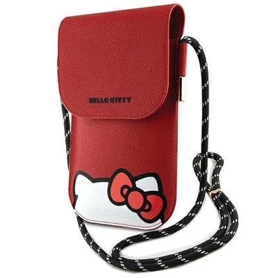 Hkowbpscker Handbag Red/Red Leather Hiding Kitty Cord
