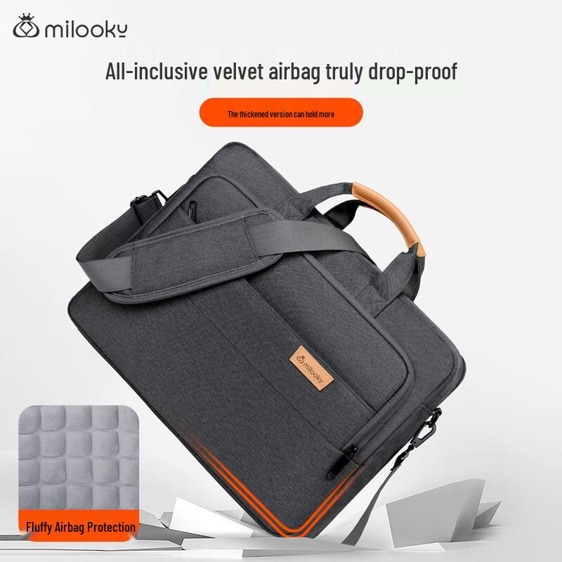 Milooky Business Commute Laptop Shoulder Bag 15-16 inch