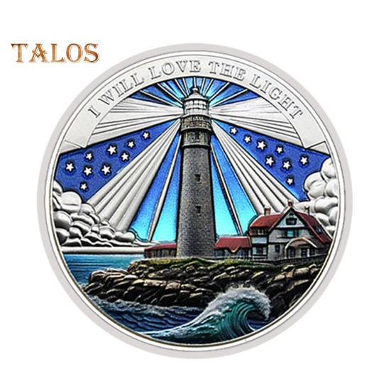 Lighthouse Ocean Coin Metal Collectible Coin Inspiring Long Voyage Travel Souvenir Coin for Self Collection Commemoration