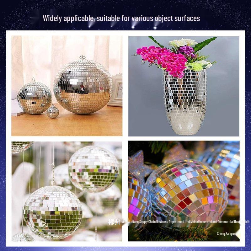 Self-Adhesive Waterproof Mosaic Mirror Frame Sticker for Bathroom Decor