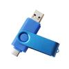 Custom Metal Dual-Head USB Flash Drive - Large Capacity with Logo Printing, Compatible with Computers and Mobile Phones