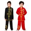 Long Sleeves Kungfu Uniform Chinese Traditional Martial Art Uniform  Kids Boys Girls