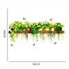 Vivid Leaves Hanging Wall Decals Cute Butterfly Green Plant Art Stickers for Dining Room Home Wall Aesthetic Decor