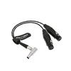 Cabo XLR Breakout Cabo de Entrada de Áudio para Monitor Atomos Shogun Ângulo Reto para XLR Duplo Fêmea Gravador Alvin, 10 pinos 3 pinos