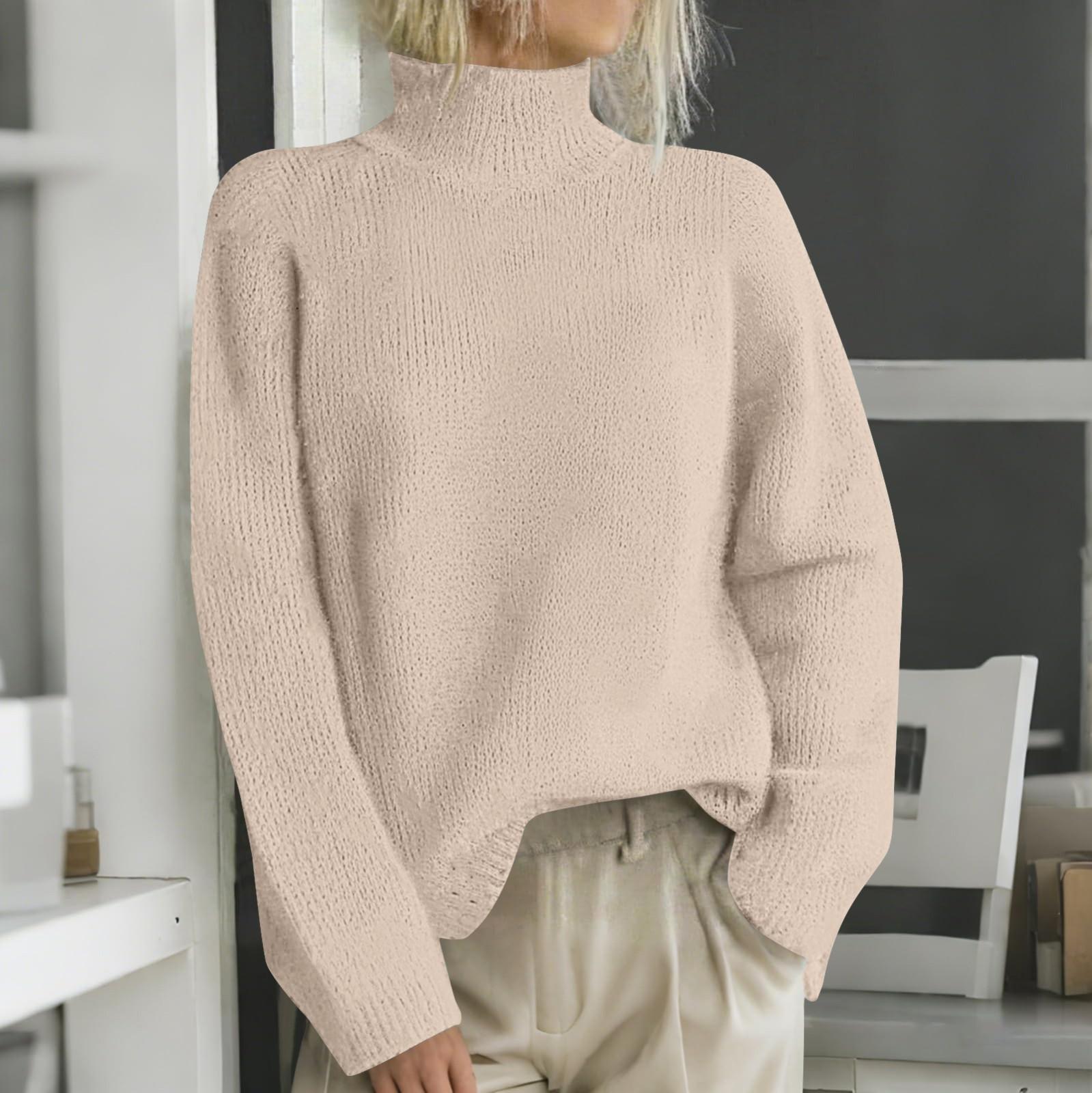 

Рождественские толстовки для женщин Вязаный свитер Милая рубашка Осенний свитер с круглым вырезом Топы XXL хаки