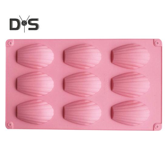 Anti Deformed Fondant Mold Easy To Clean Multifunctional 9 Cavities Shells Chocolate Mould