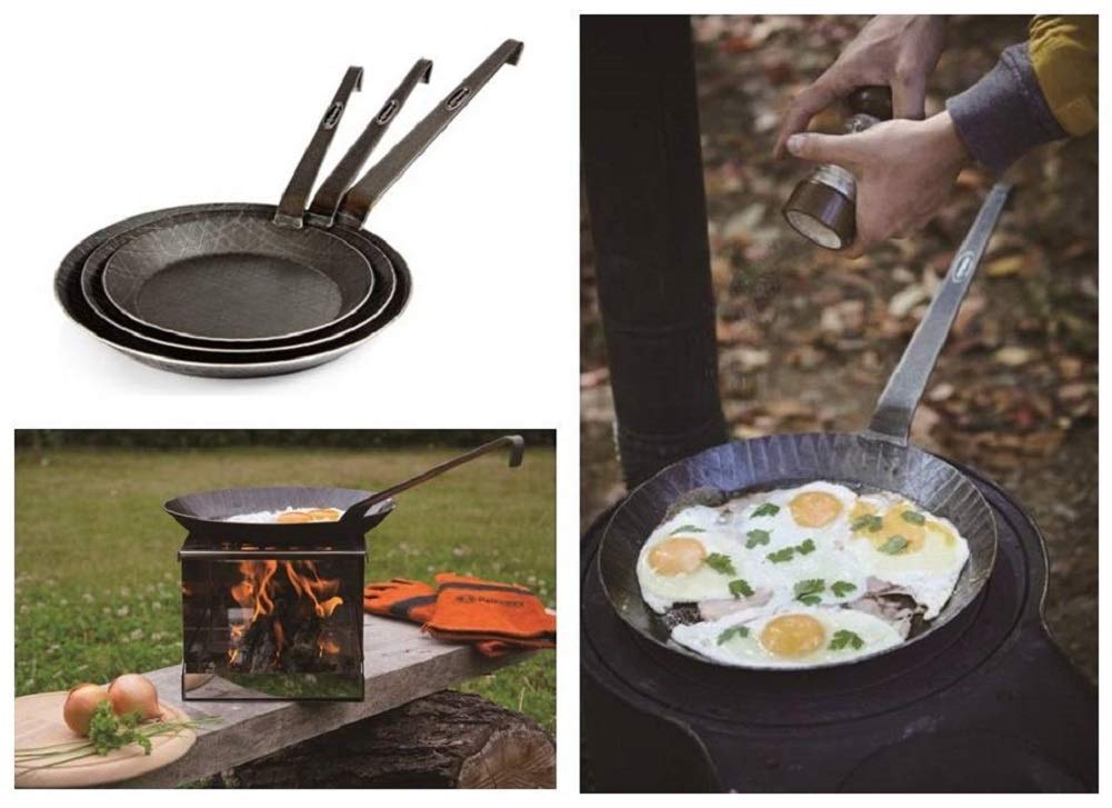 PETROMAX Schmiede Eisen Frying Pan SP24 12545 Black, Diameter: 24cm