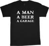 Men's Graphic Tees Funny Beer Garage Dad Gifts Auto Mechanic Car Guy