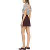 Polo Ralph Lauren SS22 Gestreifter Netzstrick Kurzarmpullover Damen Oberteile Rosa 211872825-001