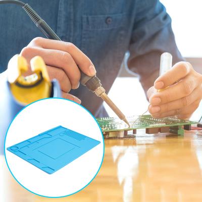 Heat Resistant Silicone Soldering Mat Insulation Repair Pad Magnetic for Electronics and Heat Gun Use