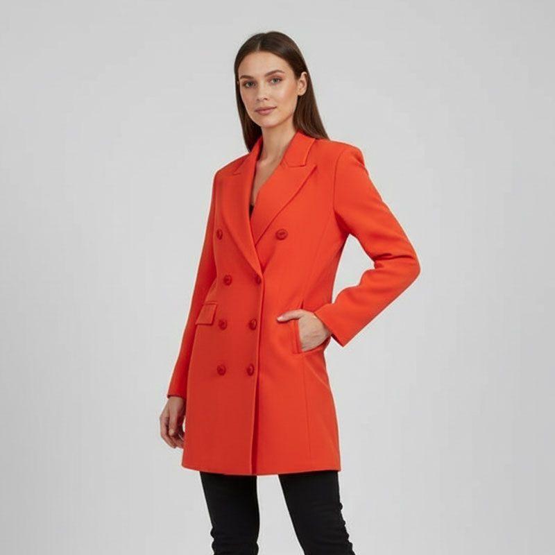 Manteau structuré mi long col à revers Femme IMPERIAL