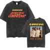 Band Rawayana Quin Trae Las Cornetas  Washed Vintage T Shirts Men Women Fashion Hip Hop Tshirts Cotton Oversized Tshirt