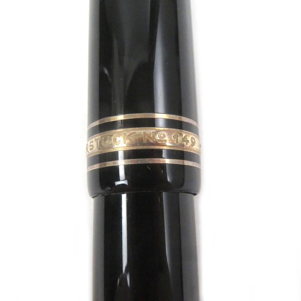 Great MONTBLANC fountain pen Meisterstuck 149 Cap type Black gold 18K mens Used