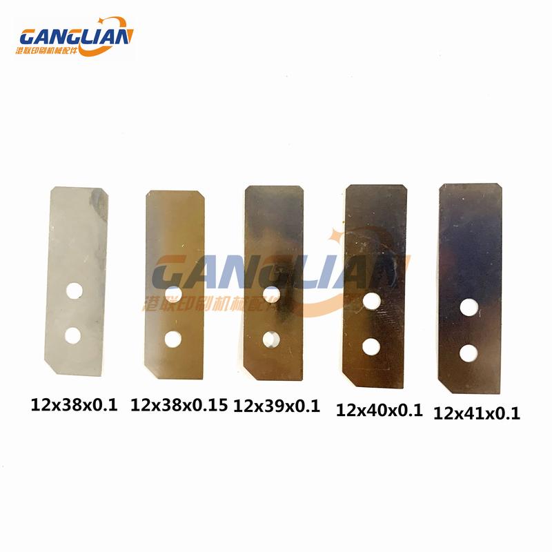 50 Pieces Roland 700 Sheet Separator 5 Type of Sizes Printing Machine Spare Parts 12x38x0.1mm