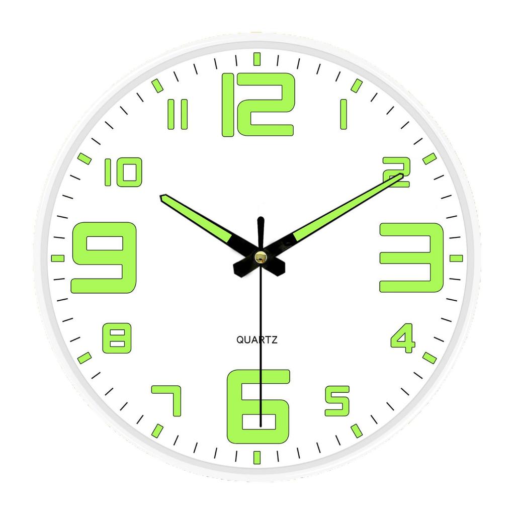 10" Stylish Luminous Wall Clock for Living Room - Simple & Elegant Digital Design