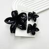 3Pcs Colorful Gradient Color Flower Hair Claws Sweet Barrettes  Shark Clip For Women Girls Beach Hair Accessories Gifts