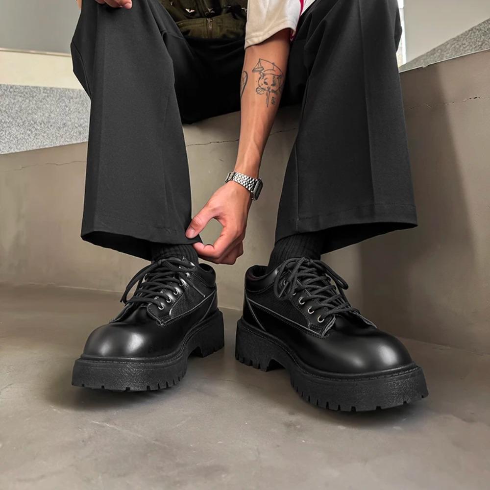 Chaussures d'Affaires pour Hommes Printemps Automne Nouvelles Chaussures Formelles en Cuir Chaussures Décontractées Mode Sport Élégance Sociale Chaussures Plates Tendance