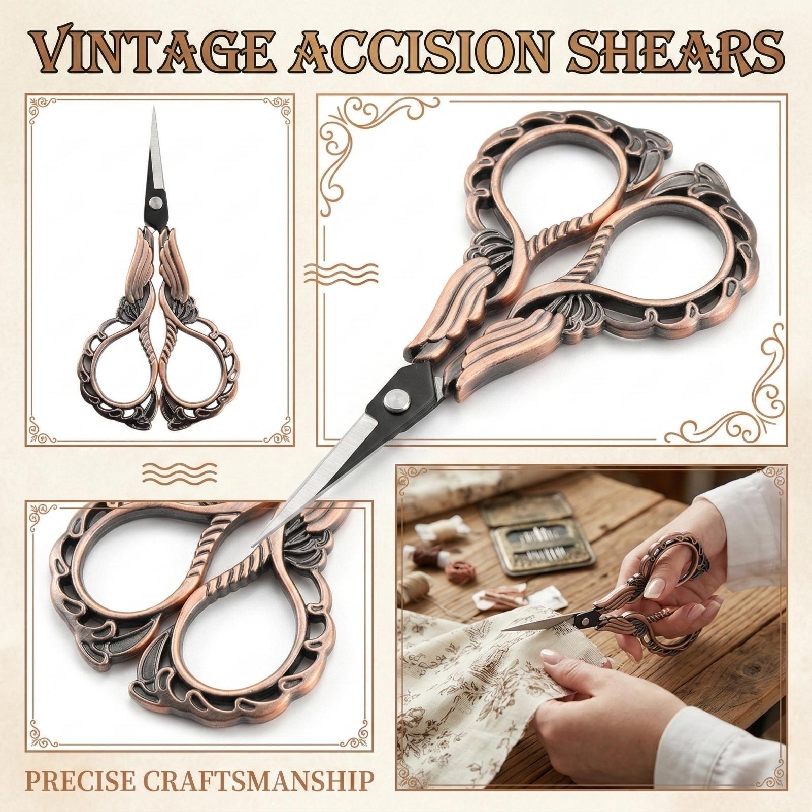

Stainless Steel Household Retro Exquisite Pointed Small Scissors One Size
