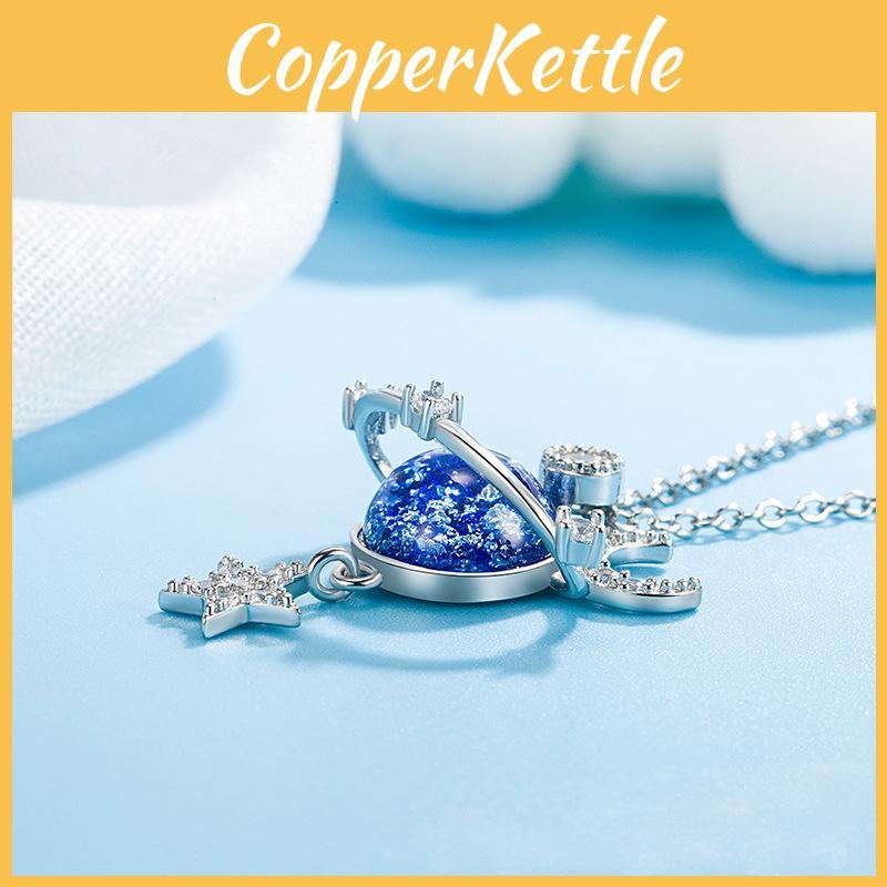 Cosmic Star Moon Necklace With Cartoon Design For Women And Men