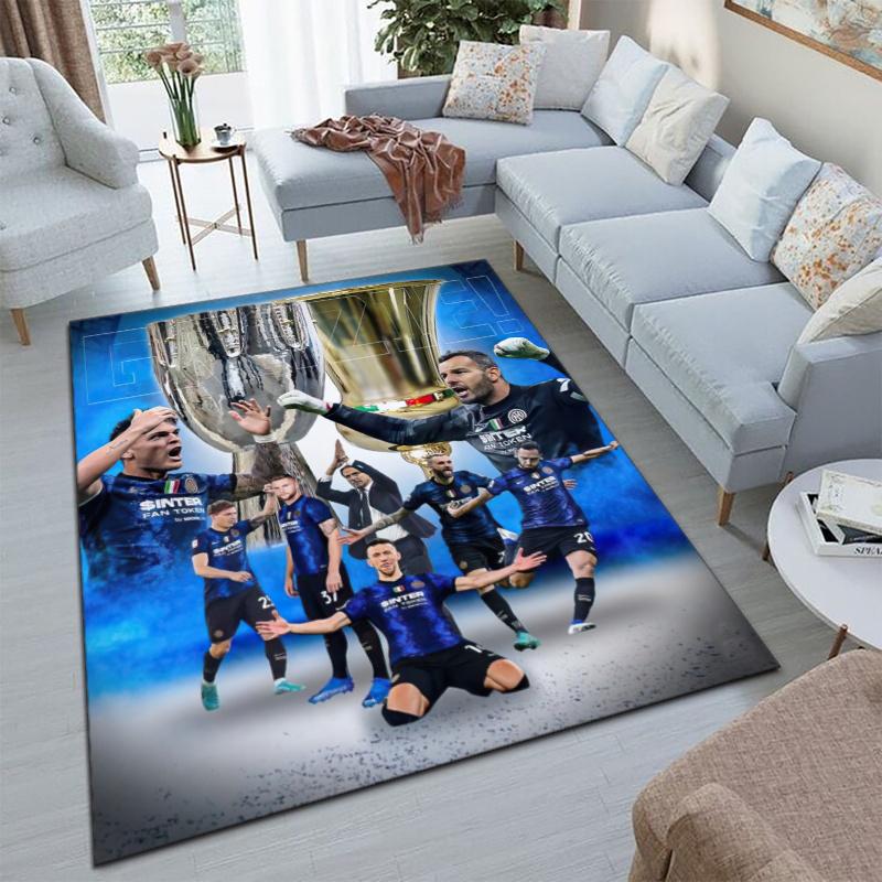 Famous F.C. Internazionale Milano Football Player Lautaro Martínez Carpet Is Suitable for Living Room and Bedroom Office Decorative Carpet L8
