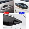 Para Honda HR-V HRV 2014- Cor Fibra de Carbono Exterior Porta Dianteira Traseira Capa da Maçaneta Tigela da Porta Protetor Anti-riscos Decoração