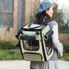 Portable Bird Backpack: Breathable, Water-Repellent, Scratch & Bite-Resistant with Metal Mesh for Parrots, Cockatiels, and Monks