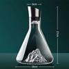 Iceberg Decanter Transparent Glass Brandy Champagne Wine Bottle Dispenser Family Party Set Supplies