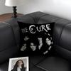 The Cure Rockband Kissenbezug Natürlicher Leinen Bio-Stoff Doppelseitiger Druck Sofa Heimdekoration Geschenk Kissenhülle