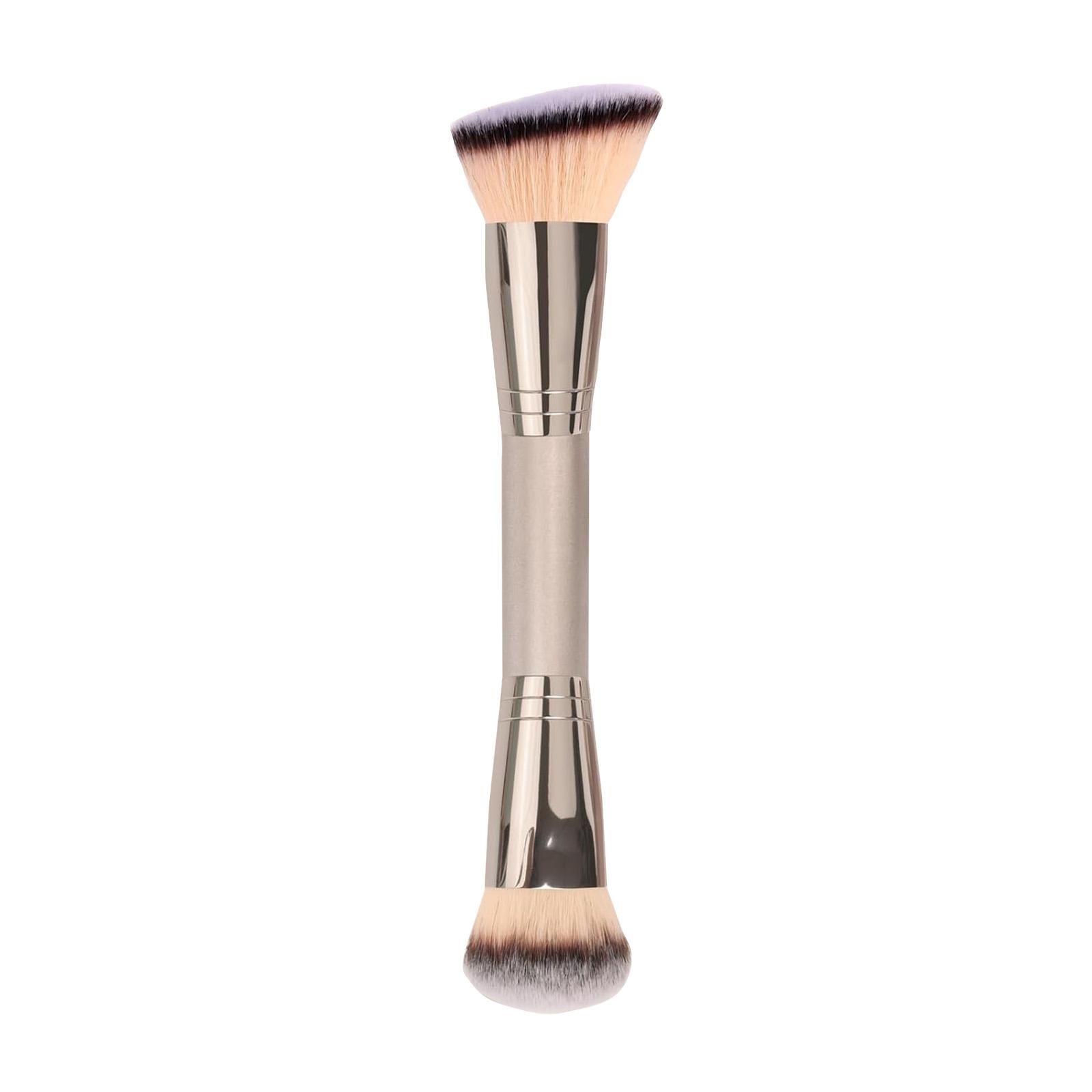 

Double-headed Makeup Brush, Big Head Foundation, Concealer Brush, Brush, Contouring Brush One Size білий