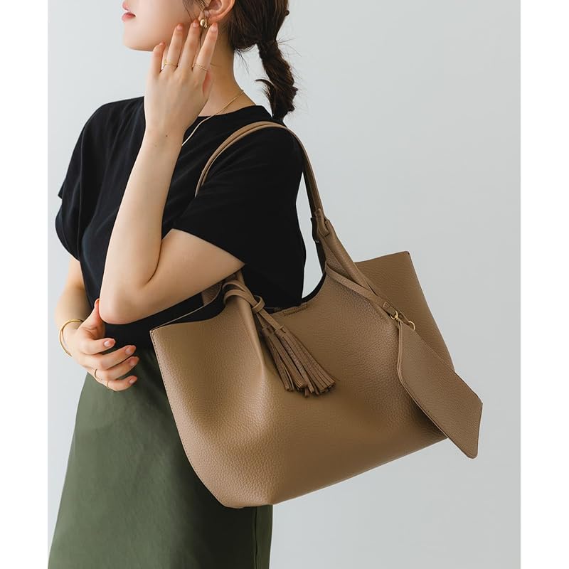 [Rodesco] bag tote bag Tuck tote bag with pouch ladies XX46-2AU2412 MOCHA one