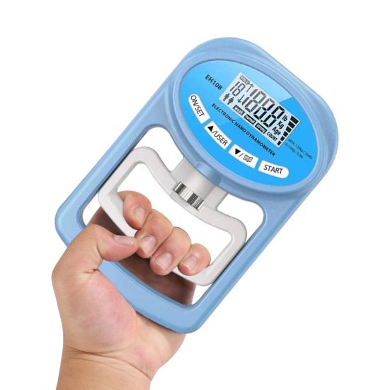 Electric Grip Strength Tester LED Display Hand Grip Dynamometer Adjustable Gripper Trainer