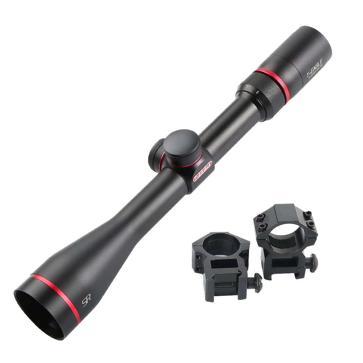 

SKEERY Оптичний приціл, 3-9x40 Змінний зум, Приціл, сумісний з Airsoft, Включає 20 мм кільце для високого кріплення