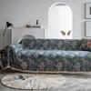 Amerikanischer Stil Jacquard Rutschfeste Sofa Handtuchdecke Doppelseitiger Jacquard Baumwollgaze Vier Jahreszeiten Universal Retro Sofa Handtuch