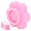 500pcs Eyelash Extension Glue Holder Flower Shaped Eyelash Grafting Glue Cup Pink