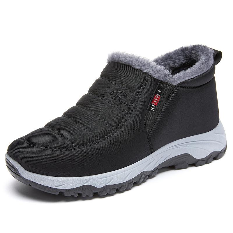 Winter Fleece-Lined Cotton Snow Boots for Women and Men: New Style, Thickened, and Perfect for Walking