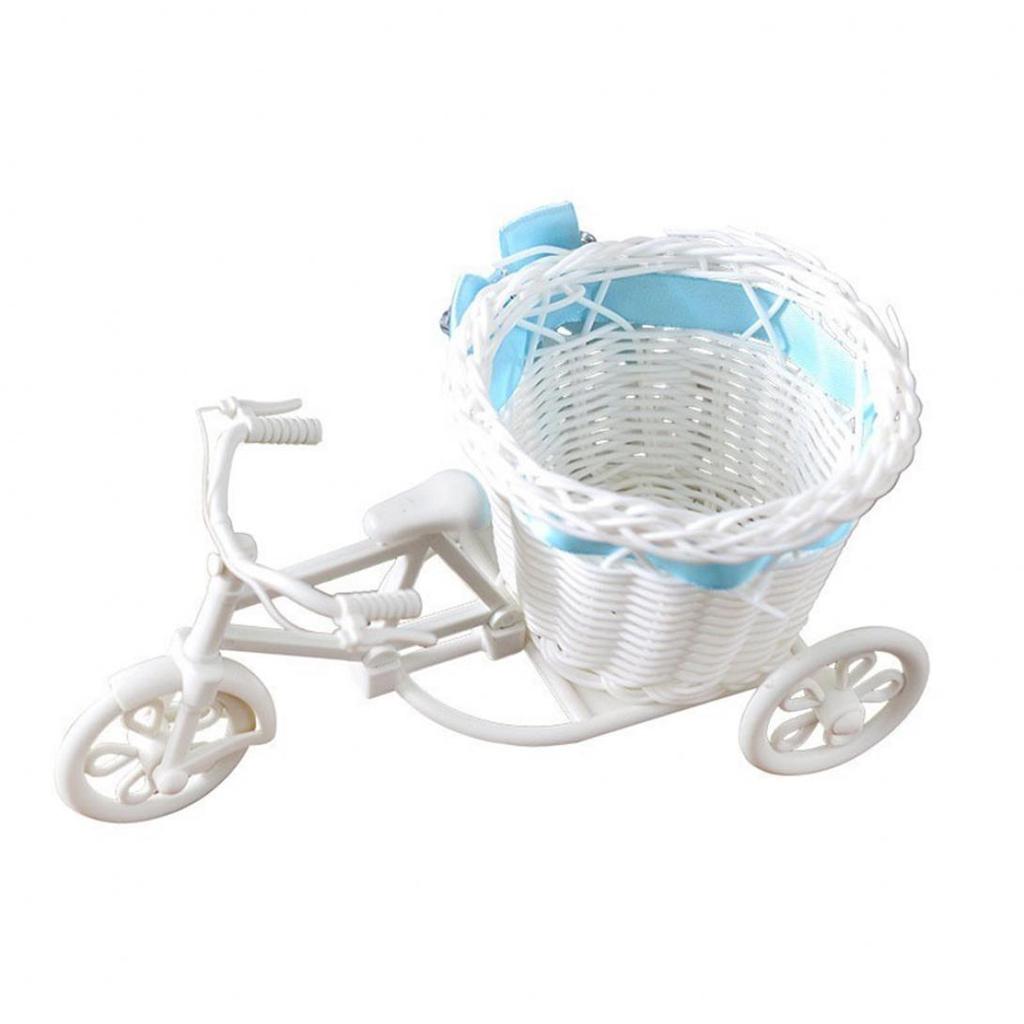 Holiday Offers Tricycle Bike Flower Basket Vase Stand Holder Wedding Parties House Decor