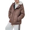 Adidas FW25 Water-Resistant Warm Sports Casual 600 Fill Power Duck Down Hooded Jacket Unisex Jacket KF6751