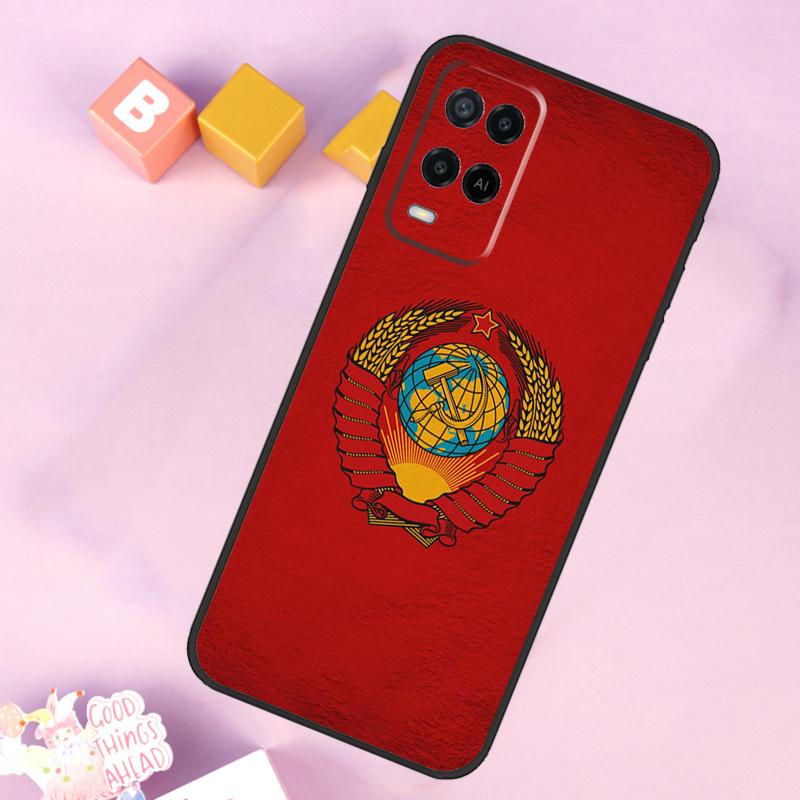 Vintage USSR CCCP Case For Oppo A6 A5 Pro A15 A16 A76 A96 A17 A57 A98 A58 A78 A18 A38 A54 A74 A94 A40 A60 A80