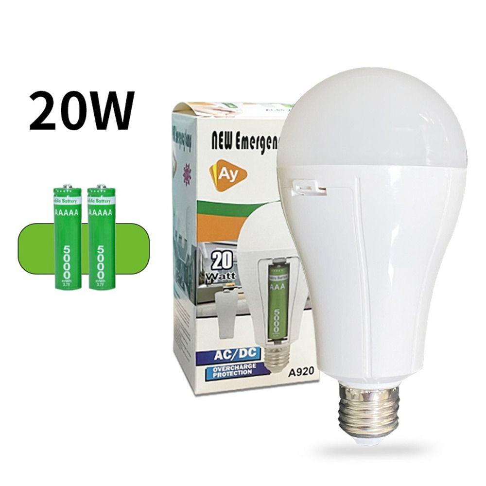 New Flicker-Free LED Bulb Light Portable 20W Emergency Bulb Courtyard Outdoor Bulb Power Failure Emergency